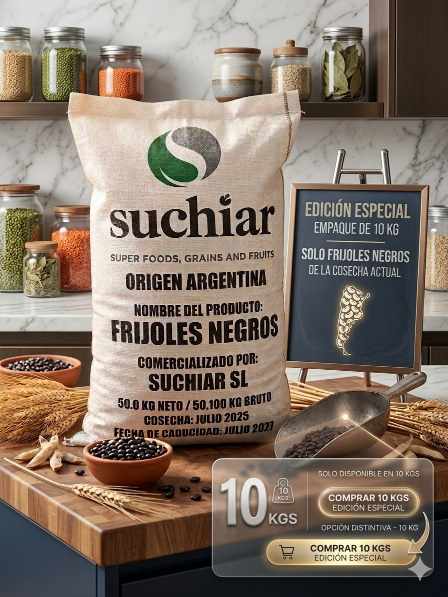 Frijol negro importado. ( 10kgs)