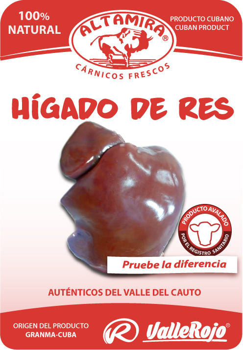 Higado de Res  paquete 0,5 - 0,7 Kg