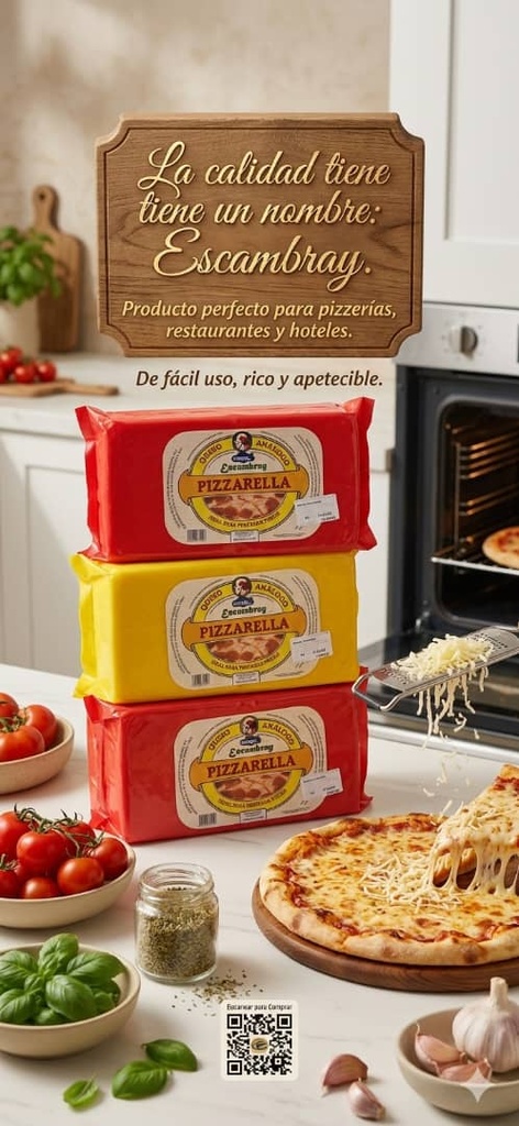 Queso Pizzarella.     ( 1kg)