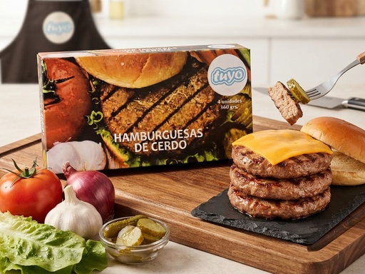 Caja de Hamburguesas de Cerdo 360g